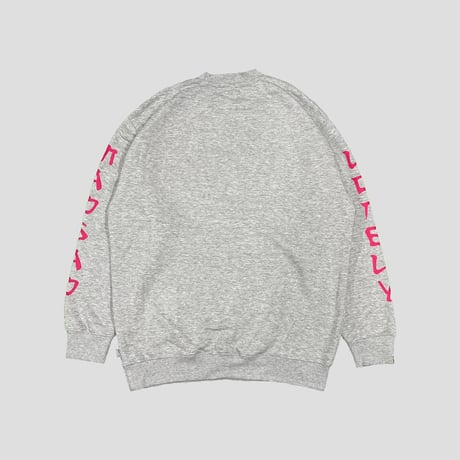 LONELY論理 SPOT LONELY UP CREW SWEAT /HEATHER GRAY