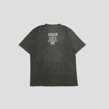 LONELY論理 "BITCH'N'HOKUSAI WAVES" WASH DAMAGES TEE