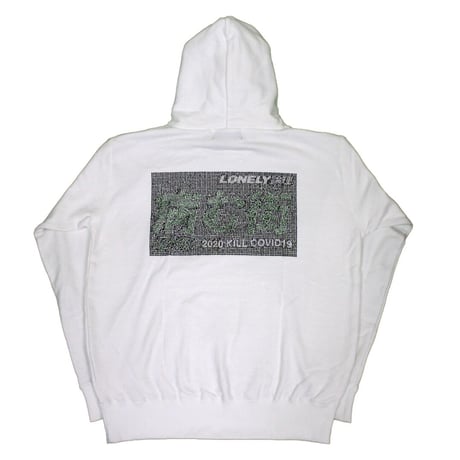 #15LONELY論理 YAMU-MACHI RHINESTONE HOODIE