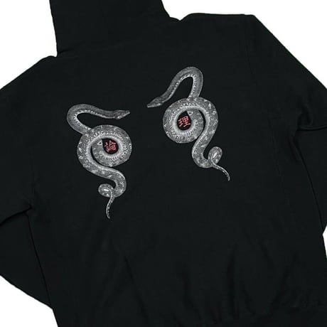 LONELY論理#28 13oz HEAVY WEIGHT "HEBI MIEAT KUU" HOODIE