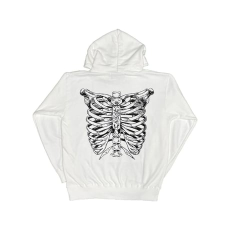 LONELY論理#24 論理BONES HOODIE