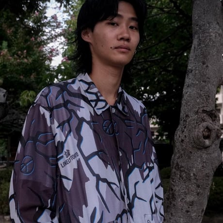 LONELY論理 × NAUGHT PRODUCTION collaboration ORIGINAL URBAN CAMO MESH SHIRTS