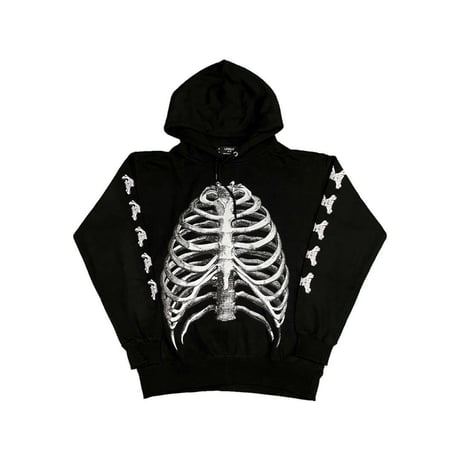 LONELY論理#24 論理BONES HOODIE