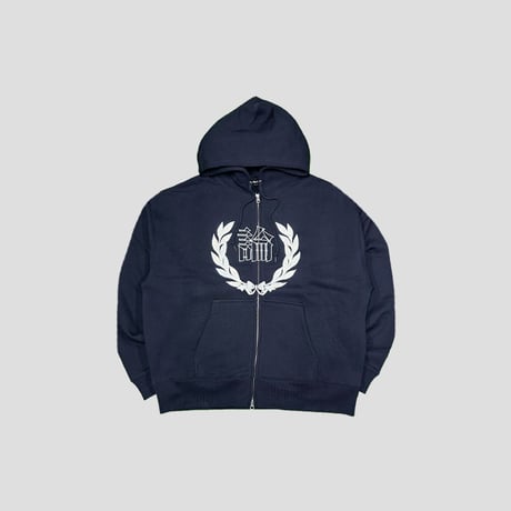 LONELY論理 SPOT "論LAUREL" ZIP HOODIE // SHORT LENGTH