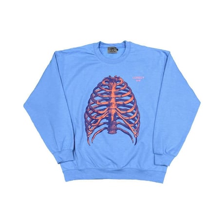 LONELY論理 SPOT COLORED BONE CREW SWEAT