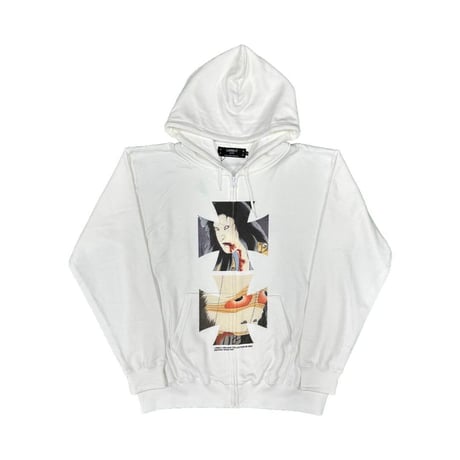 LONELY論理#25 HORROR IRON CROSS ZIP HOODIE