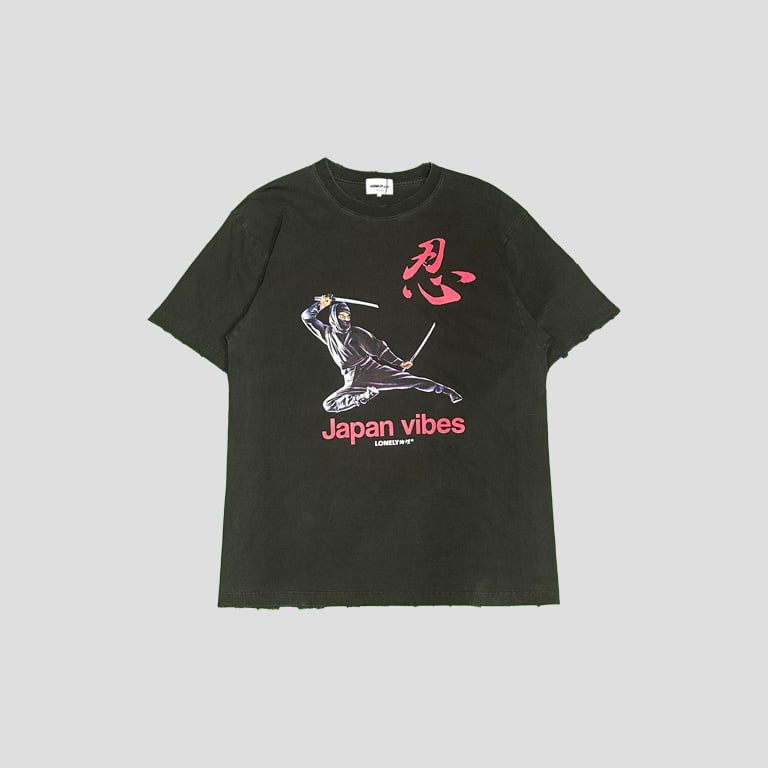 Lonely 論理 ストリートTシャツ AE 86 廃盤 LONELY 論理 Tシャツ 病む街 イエロー ストリート 裏原 | 古着屋