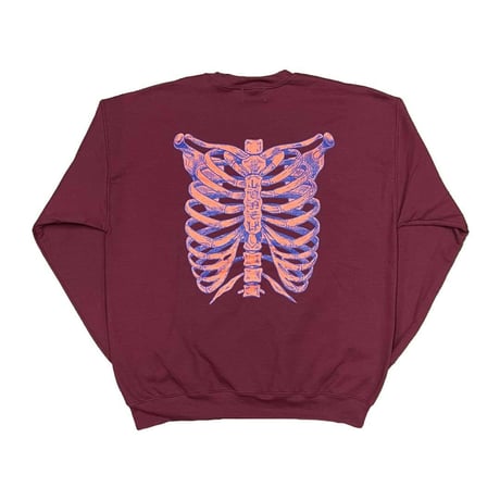 LONELY論理 SPOT COLORED BONE CREW SWEAT