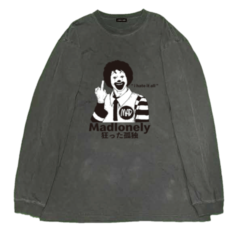 LONELY論理#36 "MAD LONELY" HEAVY OZ LONG SLEEVE