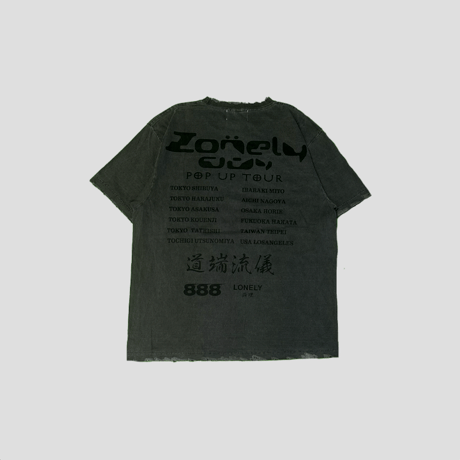 LONELY論理 SPOT限定 "U" DAMAGED TOUR T-SHIRTS