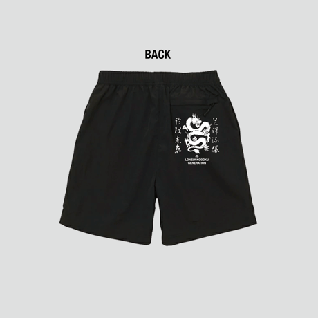 LONELY論理 急遽SPOT JAPONISM NYLON SHORTS // BLACK