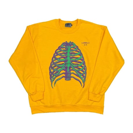 LONELY論理 SPOT COLORED BONE CREW SWEAT