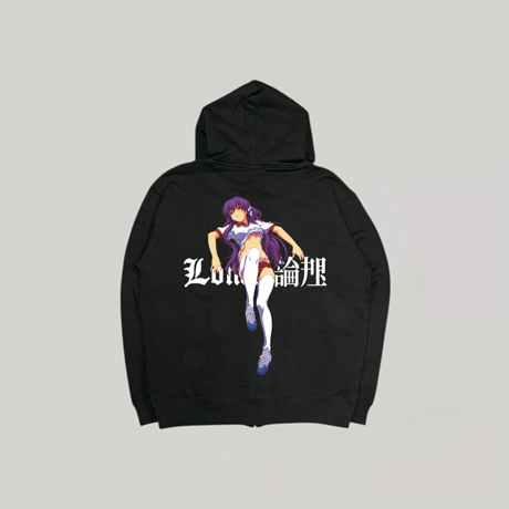 LONELY論理#37 "KISS MY ASS" HEAVY WEIGHT ZIP HOODIE
