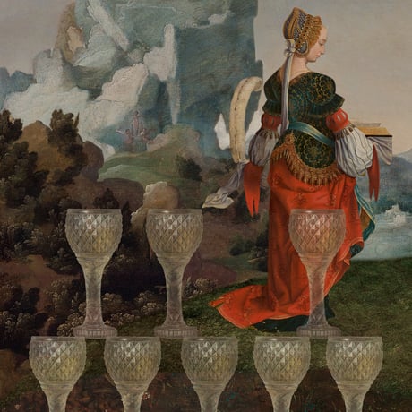 Art print/複製画「Eight of Cups」2023 ベルベット額