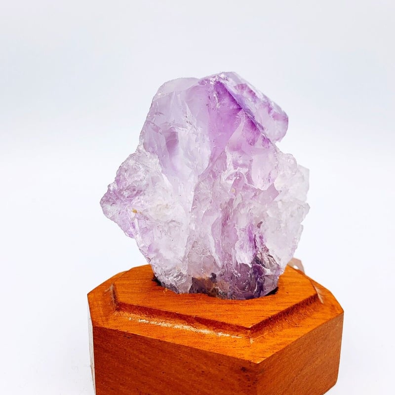 エッチドアメジスト ポイント原石【台付】 | MYSTone