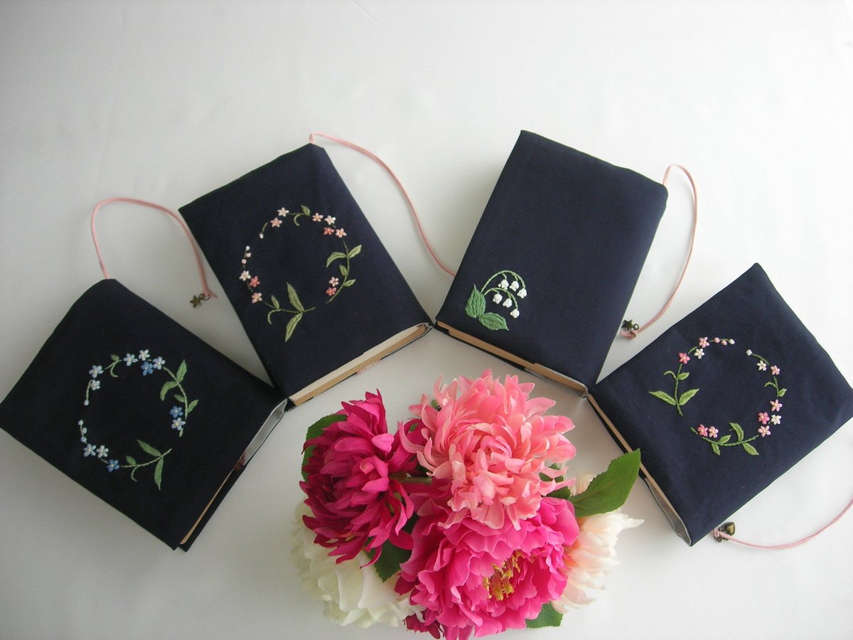 お受験オーダー聖書カバー讃美歌カバーこどもさんびか入園入学濃紺