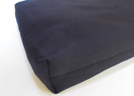 忘れな草手刺繍のらくらくA4バッグ　スリッパ入れにも　受験対応