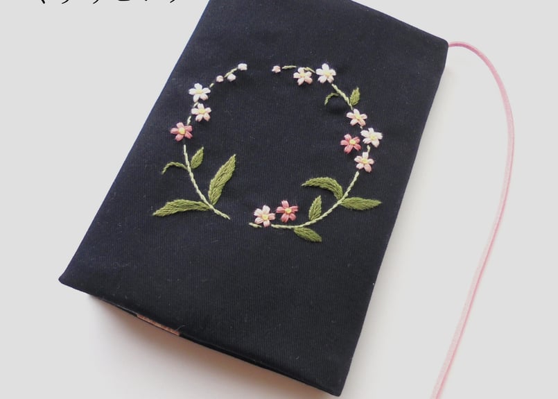 chanri 手刺繍　聖書カバー　讃美歌カバー 手刺繍 ハンドメイド ブックカバー 聖書カバー 讃美歌カバー