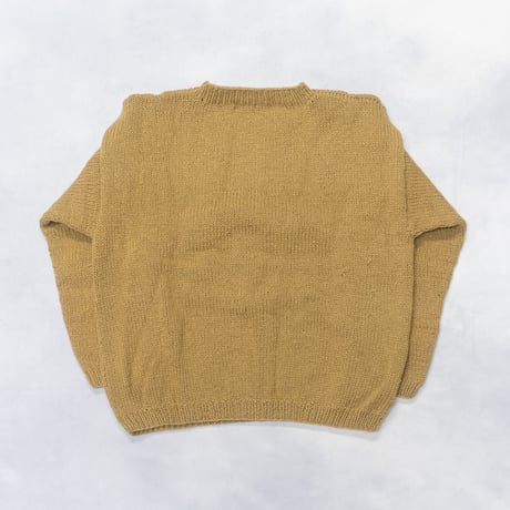 MacMahon Knitting Mills ''Crew Neck Knit - Big Yin & Yang'' BEIGE
