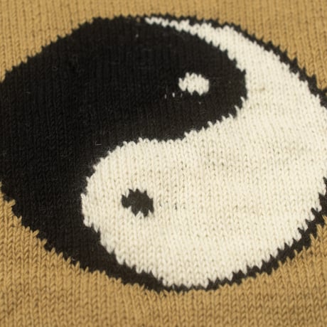 MacMahon Knitting Mills ''Crew Neck Knit - Big Yin & Yang'' BEIGE