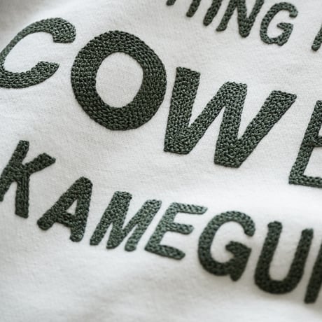 COWBOOKS "Book Vendor Cotton Hoodie" White × Green
