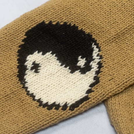 MacMahon Knitting Mills ''Crew Neck Knit - Big Yin & Yang'' BEIGE
