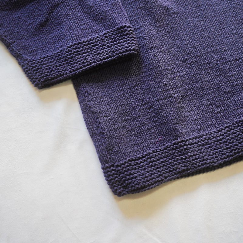 MacMahon Knitting Mills knit 青 MacMahon Knitting Mills /マクマホンニッティングミルズ Roll Neck