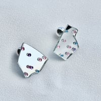 Dot Mirror Earrings 04