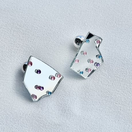 Dot Mirror Earrings 04
