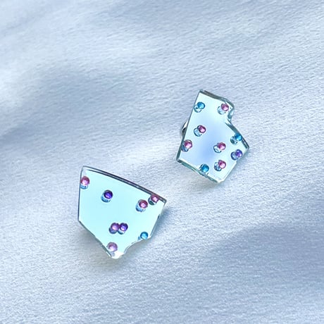 Dot Mirror Earrings 04