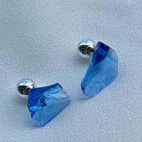 Blue Mirror Earrings 11