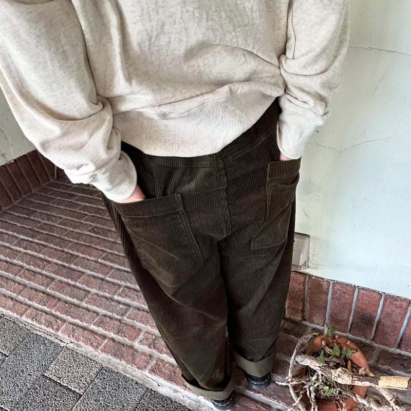 mmさま用　値下げ★naru ナル　タグ付きコーデュロイラップパンツ NARU(ナル) 21Wコール天 LIBERTY(Coriander) ノッポパンツ