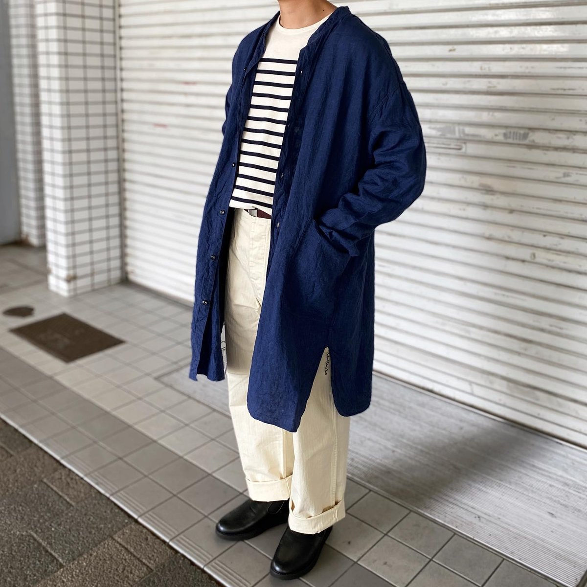 SPELLBOUND 長袖 オーバーシャツ ロングシャツ カバーオール 3 SPELLBOUND 長袖 オーバーシャツ ロングシャツ カバーオール 3