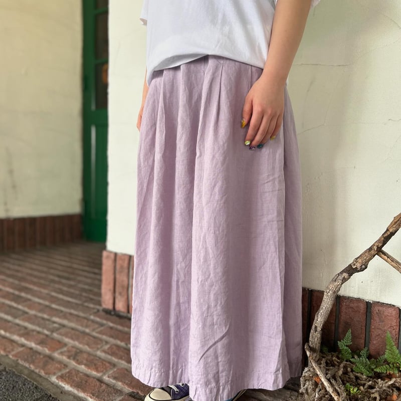 さ☆ かぐれ リネンタックスカート natural 新品タグ付き かぐれ