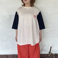 [H.UNIT]  "「H」Patch Baseball Shirts"