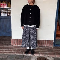 【NATURAL LAUNDRY】  ”ポタジェプリントギャザースカート”