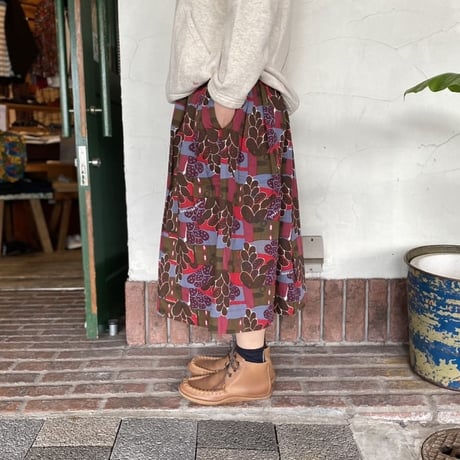 [TIGRE　BROCANTE] ”メキシコグログランポケットフィセルスカート”