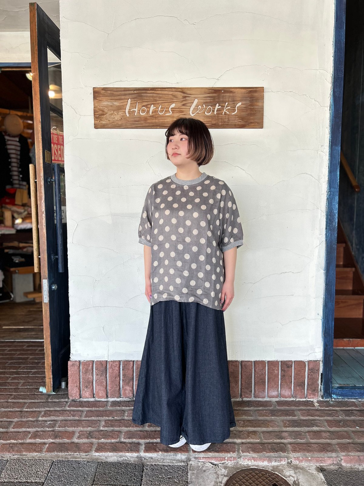 NATURAL LAUNDRY】 “ドットドルマンTシャツ” | HORUS WORKS