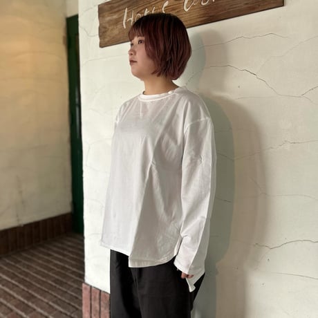 [NARU]  ”40/2天竺クルーネックプルオーバー”