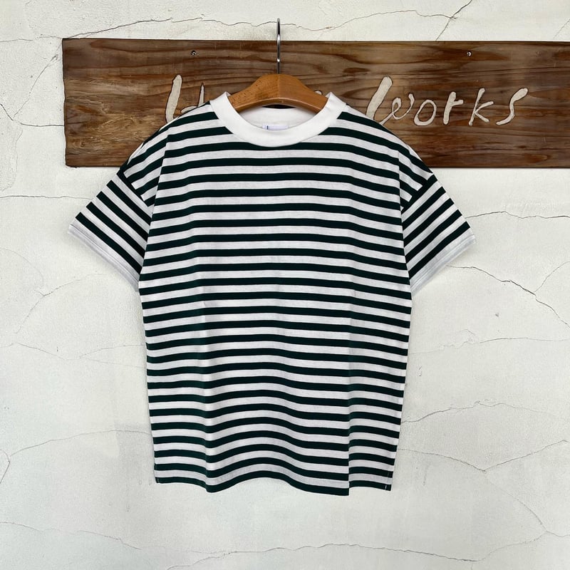 BLUE LAKE MARKET] ”天竺ボーダー半袖Tシャツ” | HORUS WORKS