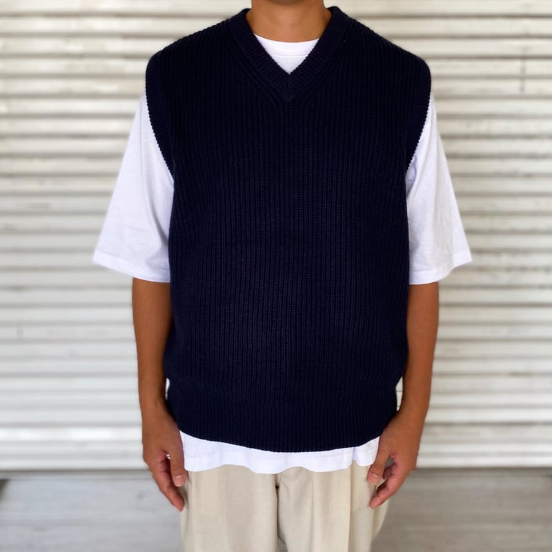 新品未使用 RLX HAVY NECK WOOL VEST メンズ ベストM