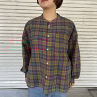 [D.M.G] “マドラスチェックBIGポケットワイドLSH”