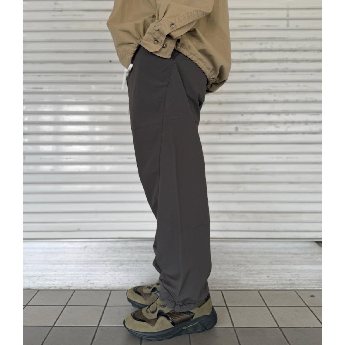 パンツ NANUA SILK NOIL ANKLE TIED PANTS ànuke online store（アンヌーク） / Piping Satin PantsPiping