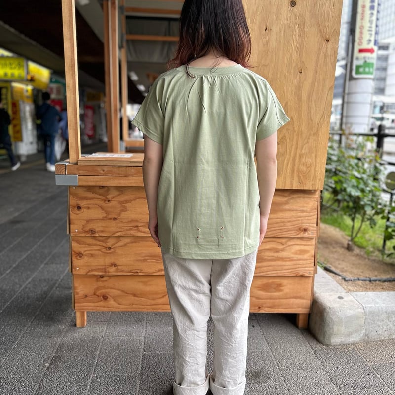 快晴堂】 ”Girls'アウター肩幅 ギャザーショートTシャツ 快晴堂】 ”Girls'アウター肩幅 ギャザーショートTシャツ
