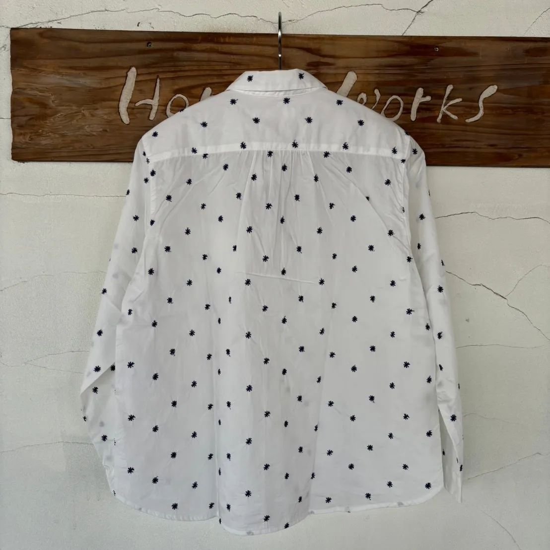ナチュラルランドリー ドット刺繍ブラウス NATURALLAUNDRY NATURAL LAUNDRY｜ドット刺繍 2WAYシャツ | 7252T-021 - MALK