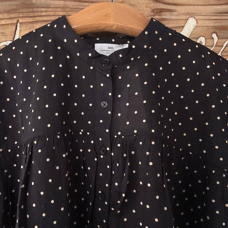 SOIL ソイル ＊コットンボイルブラウス フレアスリーブ ドット フリーサイズ 楽天市場】【10％OFFクーポン対象】SOIL（ソイル） コットン
