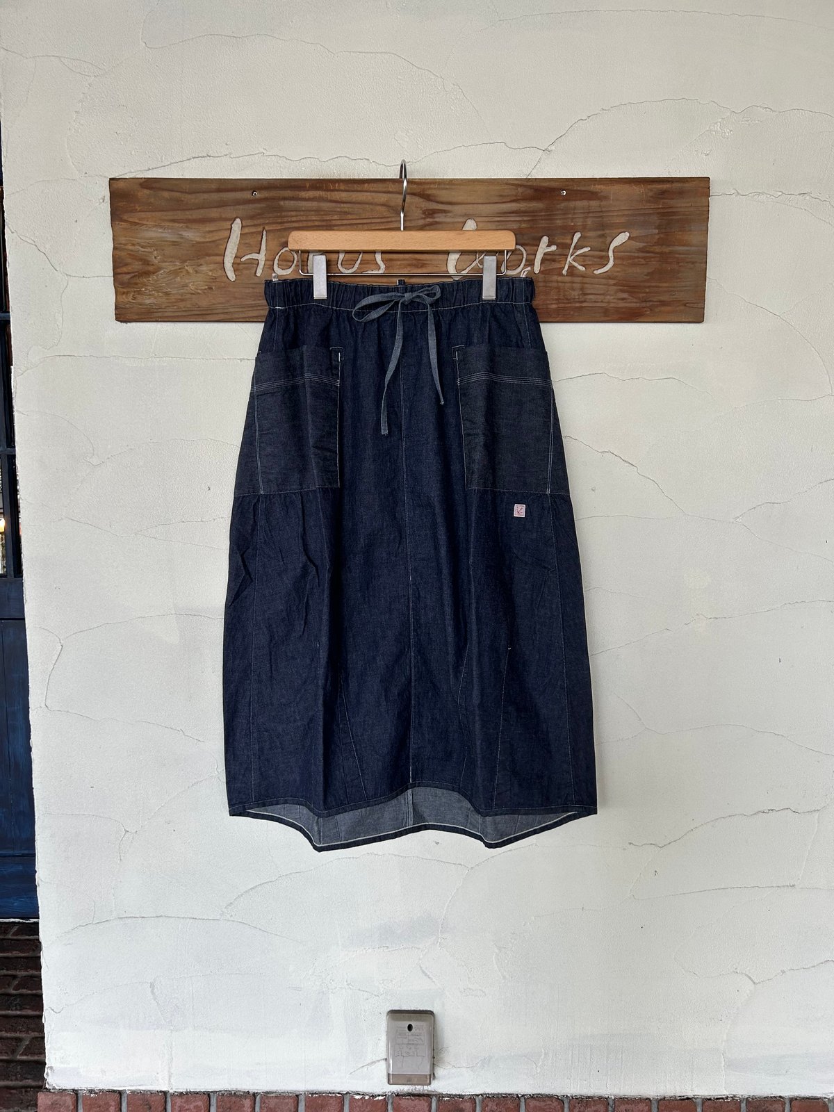 快晴堂デニムスカート 快晴堂 カイセイドウ ギャザースカート デニムスカート