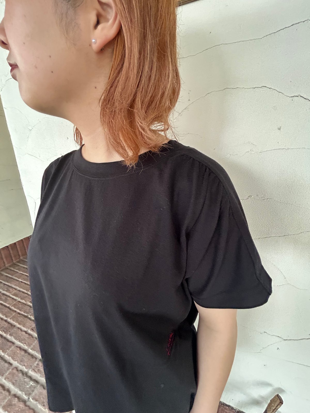 快晴堂】 ”Girls'アウター肩幅 ギャザーショートTシャツ 快晴堂】 ”Girls'アウター肩幅 ギャザーショートTシャツ