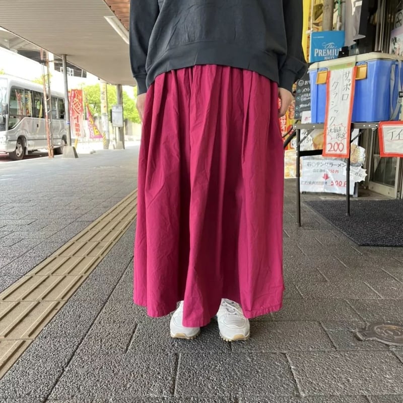 D.M.Gタイプライタークロスマキシ丈スカート新品タグ付き D.M.G / ディーエムジー] タイプライタークロス マキシ丈