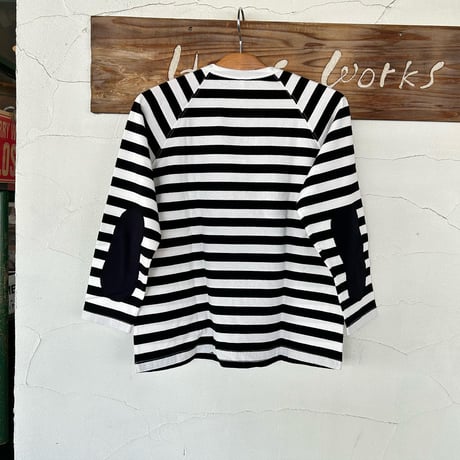 【NATURAL LAUNDRY】  ”トラッドボーダーエルボーパッチPO”